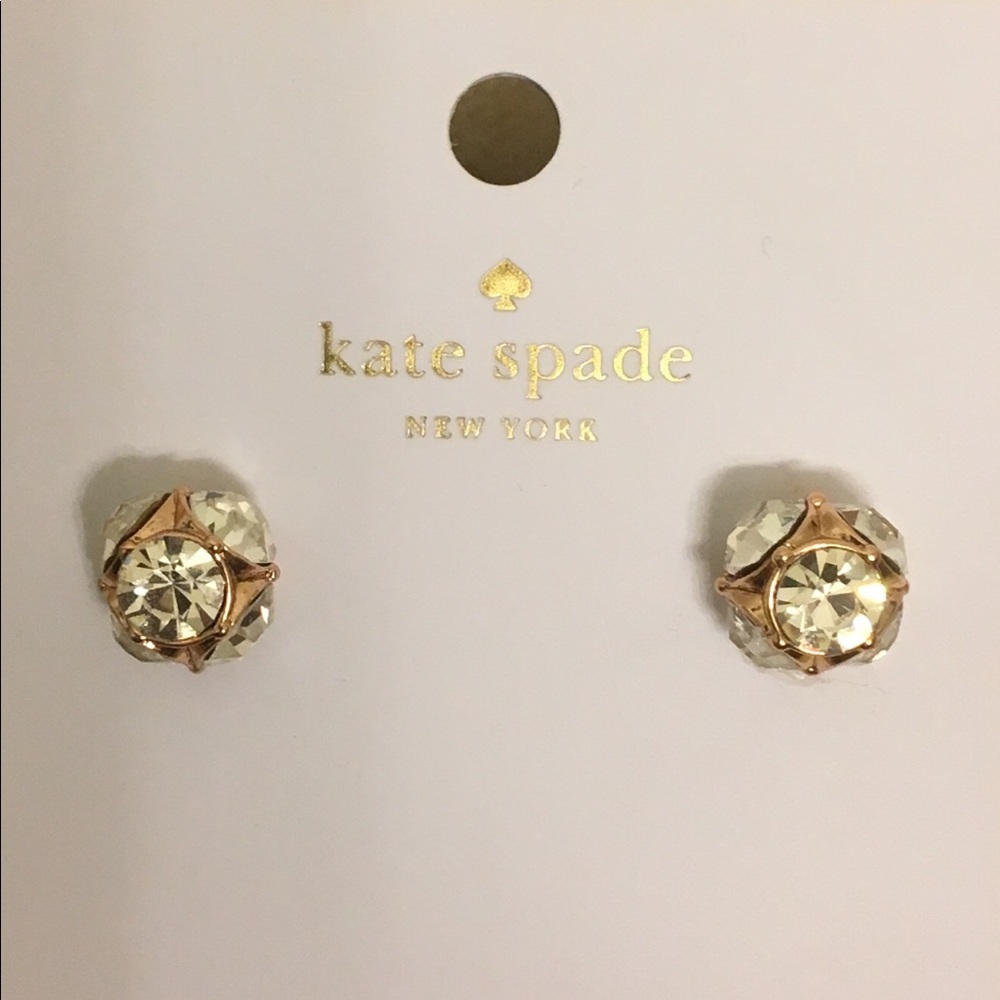 Kate Spade Rose Gold Lady Marmalade Earrings NWT